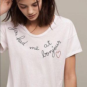 Sundry- you had me at bonjour t-Shirt